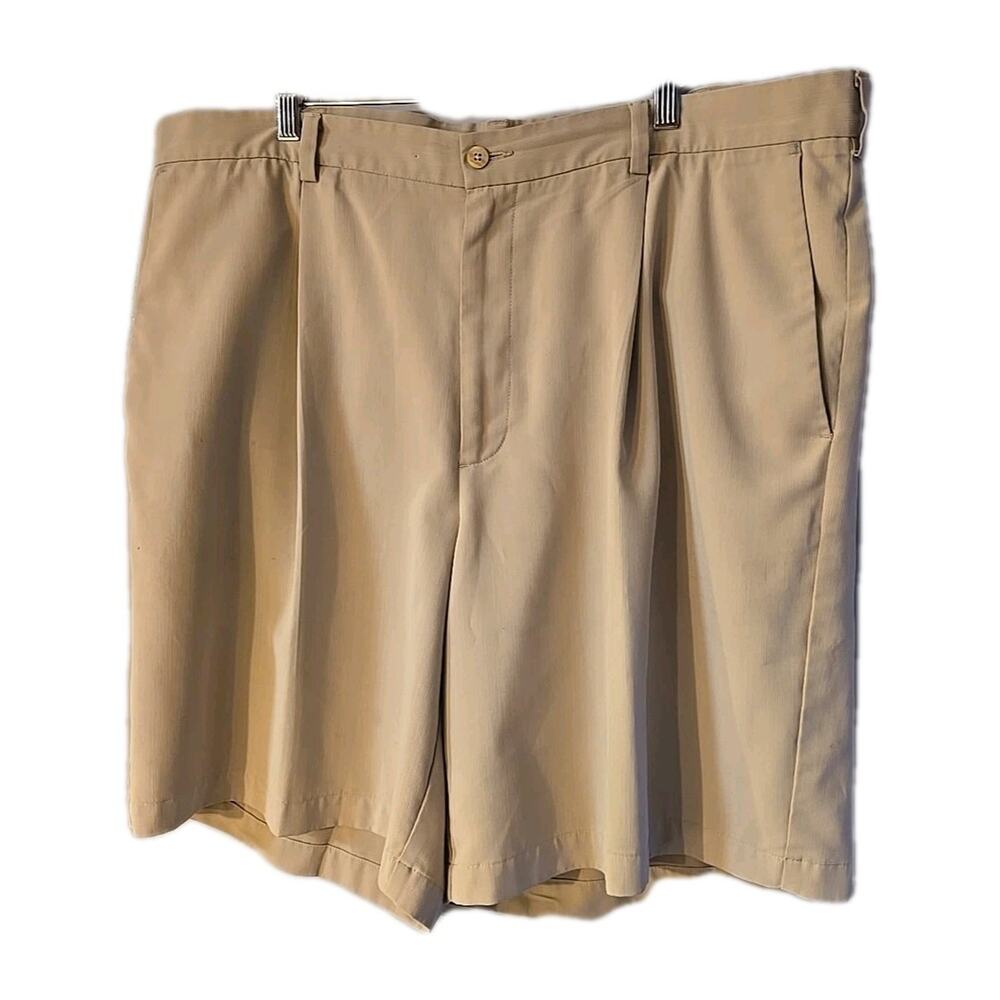 Nike Beige Chino Khaki 9"‎ Activewear Tour Performance Golf Shorts Men's Size 42